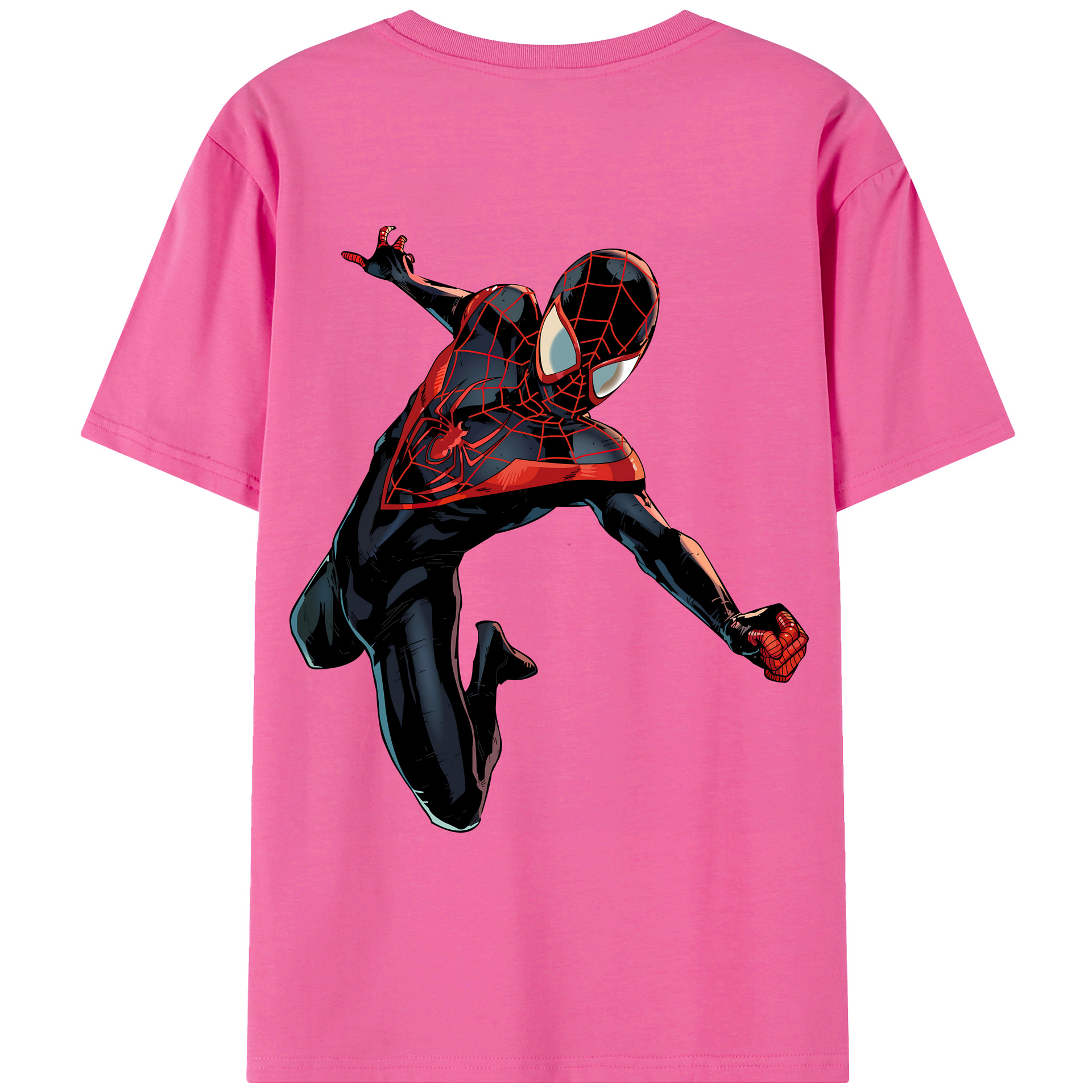 （画像用） Spider Man スパイダーマン レディース半袖Tシャツ(バックプリント)